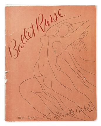 PERFORMING ARTS. (BALLET RUSSE.) Diaghilev, Serge de; Bakst, Léon; et al. Group of 35 Ballet Russe Souvenir programs.